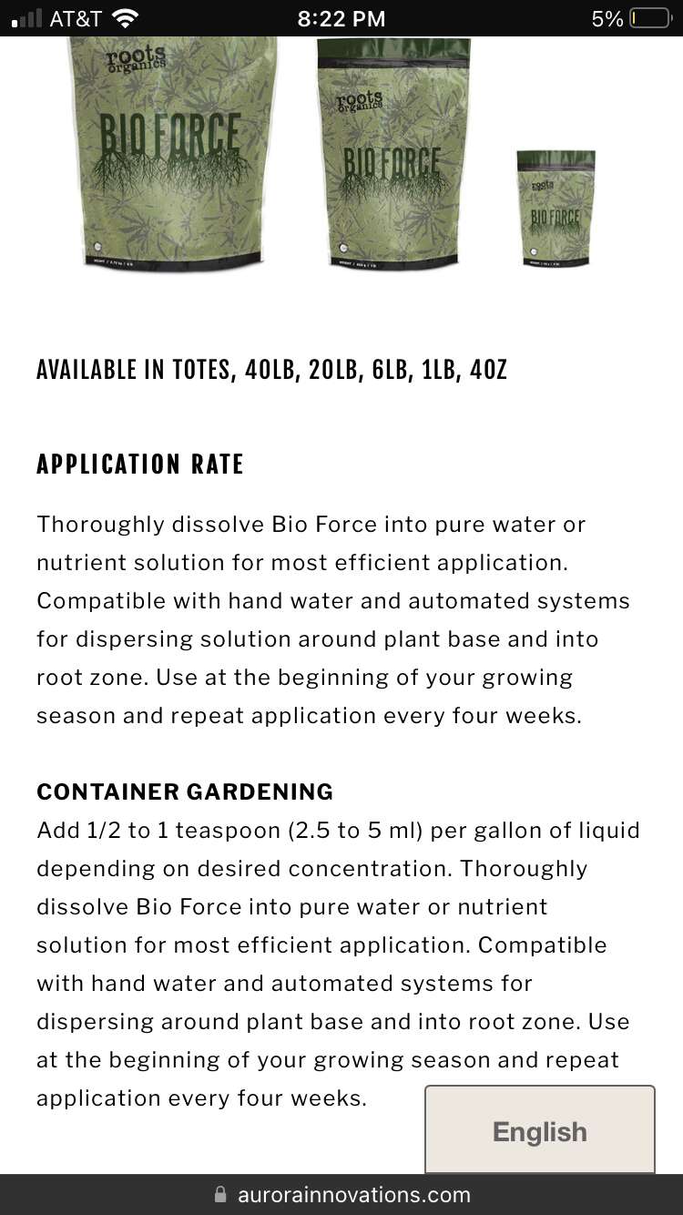 The Roots Bio Questions Anyone use roots organic bio force? Quick question! - Overgrow.com